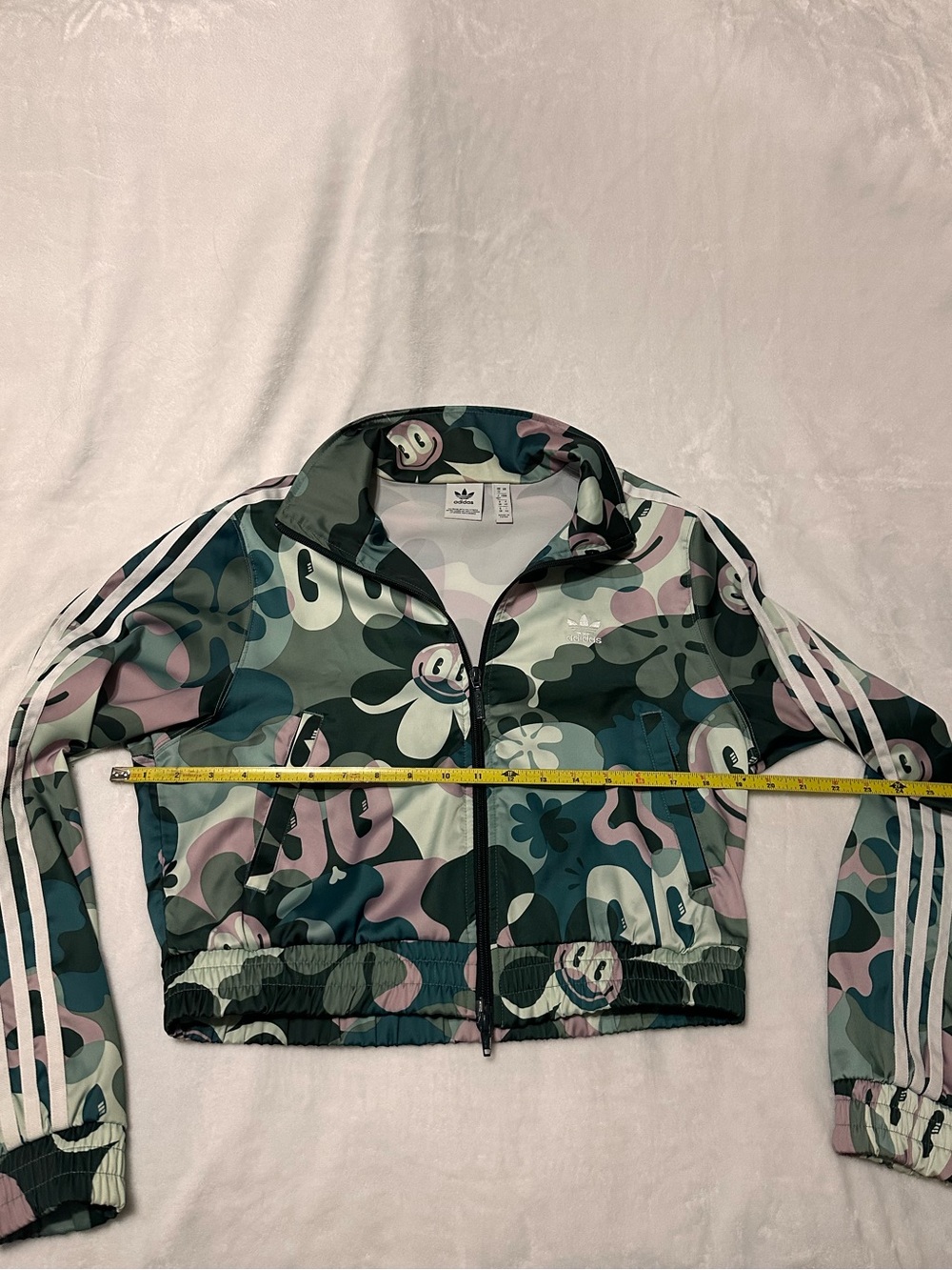 RARE ADIDAS Womens Hattie BB Track Jacket Limited Edition Happy Face.